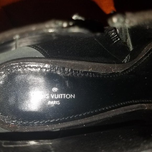 Authentic Louis Vuitton Temptation Peep-Toe Platform Booties - Picture 4 of 12